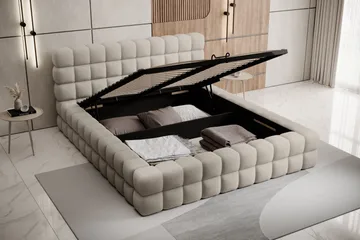 Dizzle Sengeramme 180x200 cm - Beige - Møbler - Senger - Senger med oppbevaring