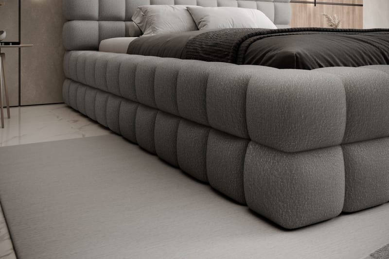 Dizzle Sengeramme 180x200 cm - Grå - Møbler - Senger - Senger med oppbevaring