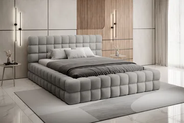 Dizzle Sengeramme 180x200 cm - Grå - Møbler - Senger - Senger med oppbevaring