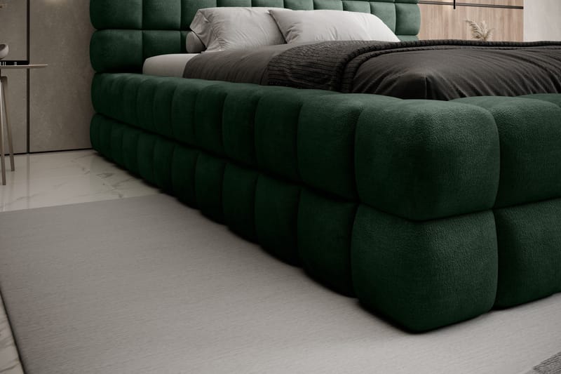 Dizzle Sengeramme 180x200 cm - Grønn - Møbler - Senger - Senger med oppbevaring