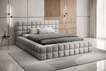 Dizzle Sengramme 140x200 cm - Grå - Møbler - Senger - Senger med oppbevaring