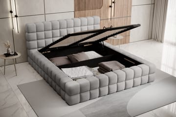 Dizzle Sengramme 140x200 cm - Grå - Møbler - Senger - Senger med oppbevaring