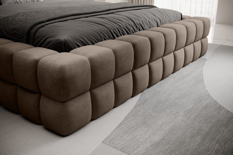 Dizzle Sengramme 140x200 cm - Mørk beige - Møbler - Senger - Senger med oppbevaring