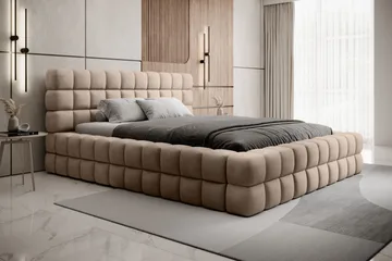 Dizzle Sengramme 160x200 cm - Beige - Møbler - Senger - Senger med oppbevaring