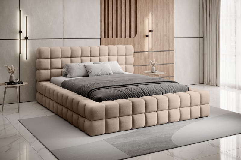 Dizzle Sengramme 160x200 cm - Beige - Møbler - Senger - Senger med oppbevaring