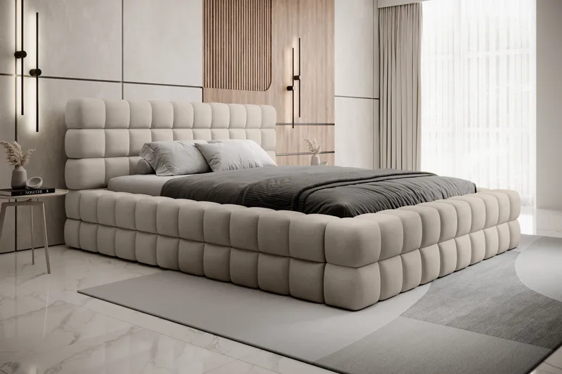 Dizzle Sengramme 160x200 cm - Beige - Møbler - Senger - Senger med oppbevaring