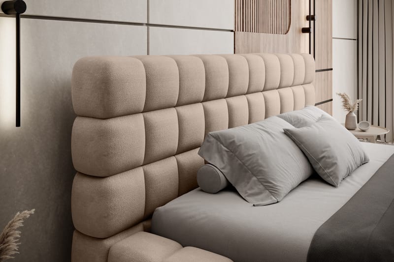 Dizzle Sengramme 160x200 cm - Beige - Møbler - Senger - Senger med oppbevaring