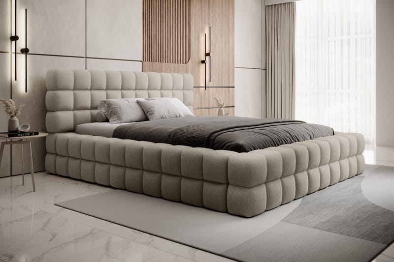 Dizzle Sengramme 160x200 cm - Beige - Møbler - Senger - Senger med oppbevaring