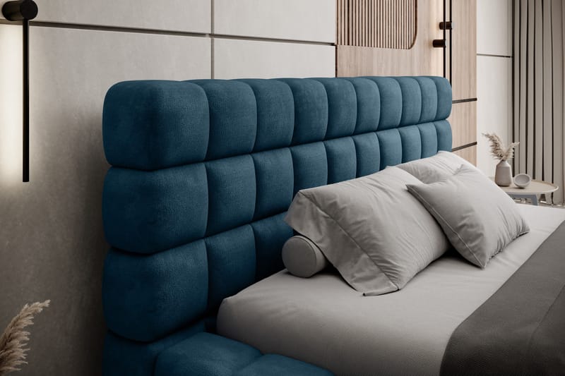 Dizzle Sengramme 160x200 cm - Blå - Møbler - Senger - Senger med oppbevaring