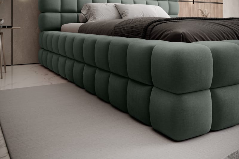 Dizzle Sengramme 160x200 cm - Grønn - Møbler - Senger - Senger med oppbevaring
