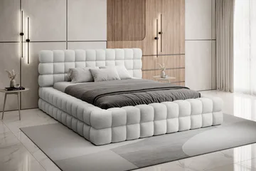 Dizzle Sengramme 160x200 cm - Hvit - Møbler - Senger - Senger med oppbevaring
