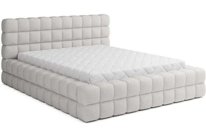 Dizzle Sengramme 160x200 cm - Hvit - Møbler - Senger - Senger med oppbevaring
