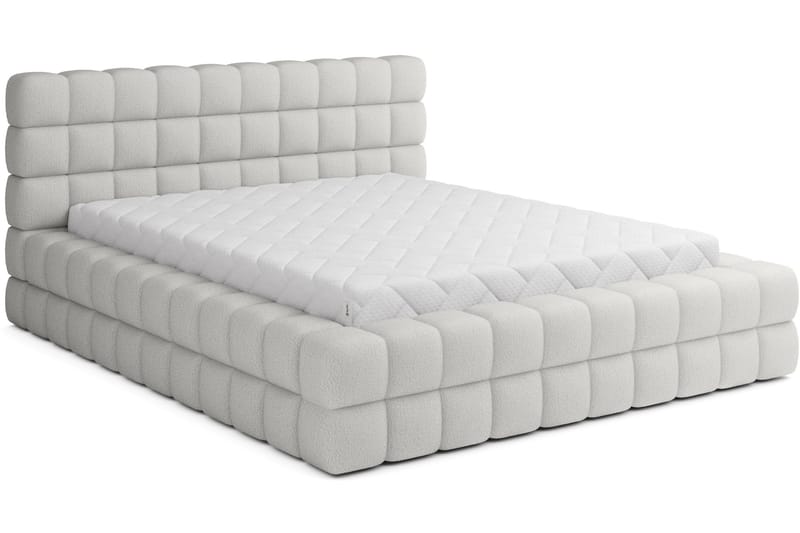 Dizzle Sengramme 160x200 cm - Hvit - Møbler - Senger - Senger med oppbevaring