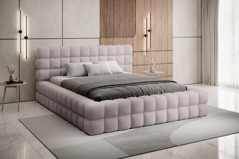 Dizzle Sengramme 180x200 cm - Rosa - Møbler - Senger - Senger med oppbevaring
