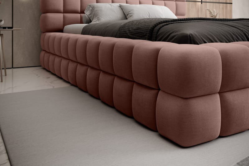 Dizzle Sengramme 180x200 cm - Rosa - Møbler - Senger - Senger med oppbevaring