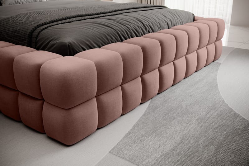 Dizzle Sengramme 180x200 cm - Rosa - Møbler - Senger - Senger med oppbevaring