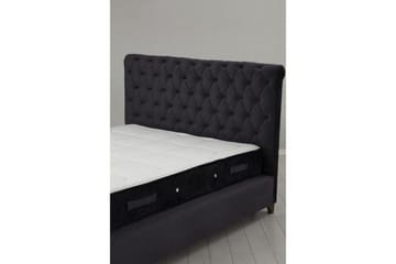 Dobbel madrass, base og hodegjerde Subra-sett (160 x 200 cm) Antrasitt - Antrasitt - Møbler - Senger - Kontinentalsenger