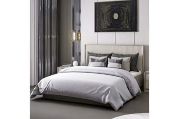 Dobbelseng Base & Hodegavl Fruitland Stone (150 x 35 x 208 cm) - Grå - Møbler - Senger - Sengeramme & sengestamme