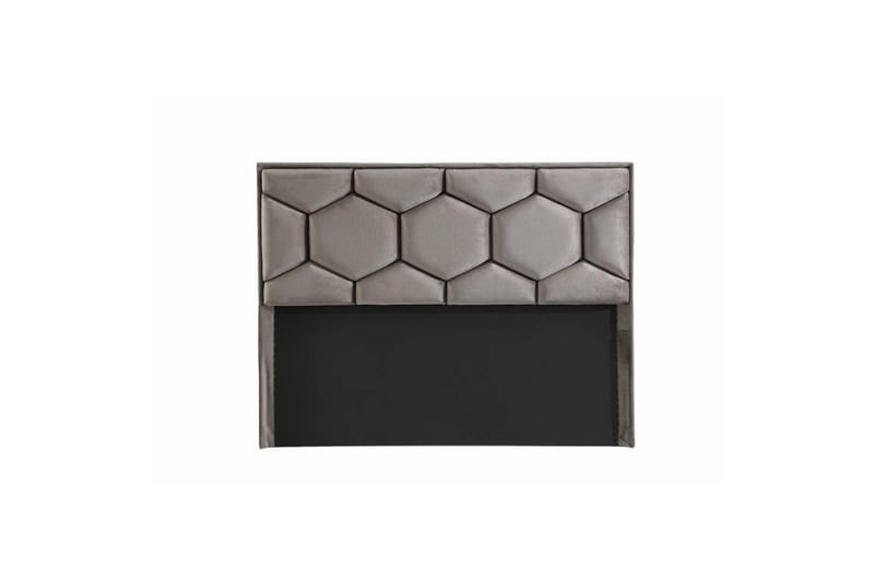 Dobbelseng Base & Hodegavl Karbon Grå - 150 x 38 x 200 cm - Møbler - Senger - Rammeseng