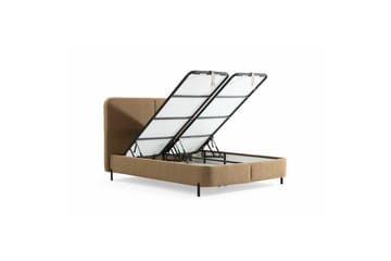 Dobbelseng Base & Hodegavl Osyra Oransje - 160 x 38 x 200 cm - Møbler - Senger - Sengeramme & sengestamme