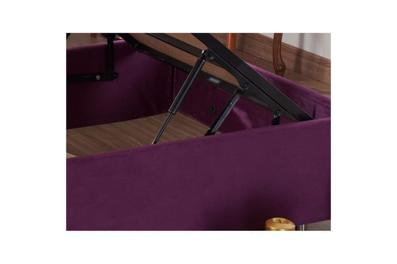 Dobbelseng Base Lilla Dobbel Lilla - 180 x 200 x 38 cm - Møbler - Senger - Sengeramme & sengestamme