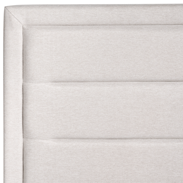 Dobbelseng med lamellram Rouen 180x200 cm - Lys beige - Møbler - Senger - Sengeramme & sengestamme