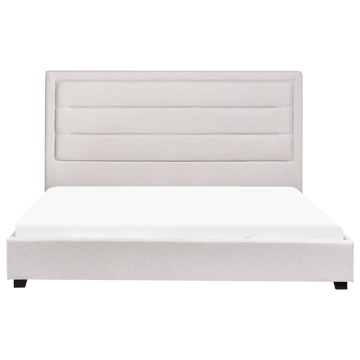 Dobbelseng med lamellram Rouen 180x200 cm - Lys beige - Møbler - Senger - Sengeramme & sengestamme