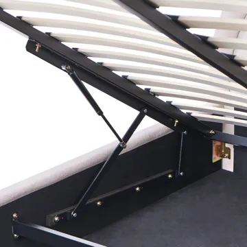 Dobbelseng Mouzon 160x200 cm - Lys beige - Møbler - Senger - Senger med oppbevaring