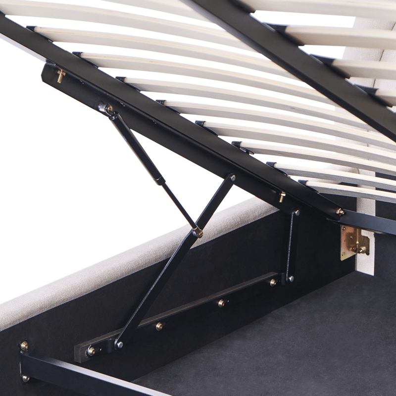Dobbelseng Mouzon 160x200 cm - Lys beige - Møbler - Senger - Senger med oppbevaring
