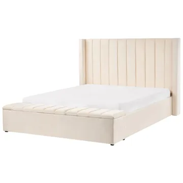 Dobbelseng Noyers 160x200 cm - Off-White - Møbler - Senger - Senger med oppbevaring