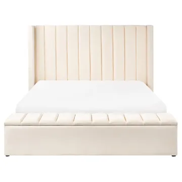 Dobbelseng Noyers 160x200 cm - Off-White - Møbler - Senger - Senger med oppbevaring