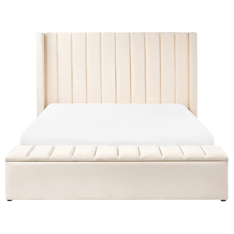 Dobbelseng Noyers 160x200 cm - Off-White - Møbler - Senger - Senger med oppbevaring