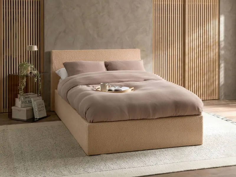 Dobbelseng Orbey 120x200 cm - Beige - Møbler - Senger - Senger med oppbevaring