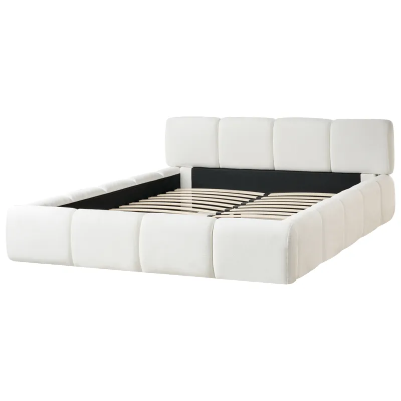 Dobbelseng Orville 160x200 cm - Off-White - Møbler - Senger - Sengeramme & sengestamme