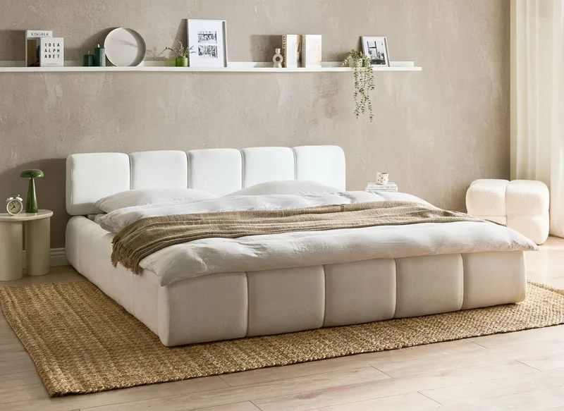 Dobbelseng Orville 180x200 cm - Off-white - Møbler - Senger - Sengeramme & sengestamme
