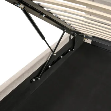 Dobbelseng Quillien 140x200 cm - Lys beige - Møbler - Senger - Senger med oppbevaring