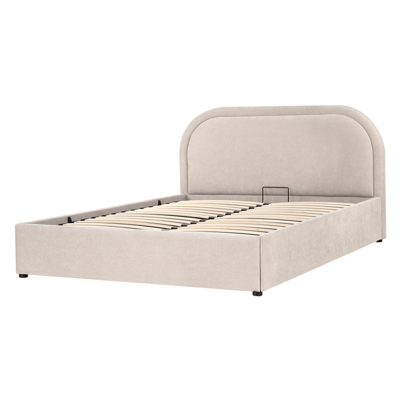 Dobbelseng Quillien 140x200 cm - Lys beige - Møbler - Senger - Senger med oppbevaring