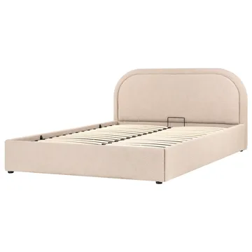 Dobbelseng Quillien 160x200 cm - Beige - Møbler - Senger - Senger med oppbevaring