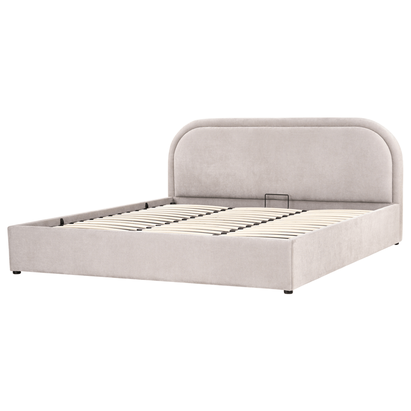 Dobbelseng Quillien 180x200 cm - Taupe - Møbler - Senger - Senger med oppbevaring