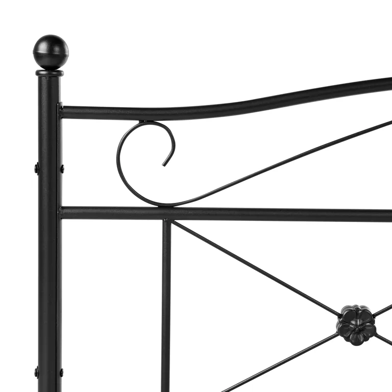 Dobbelseng Rodez 120x200 cm - Svart - Møbler - Senger - Sengeramme & sengestamme