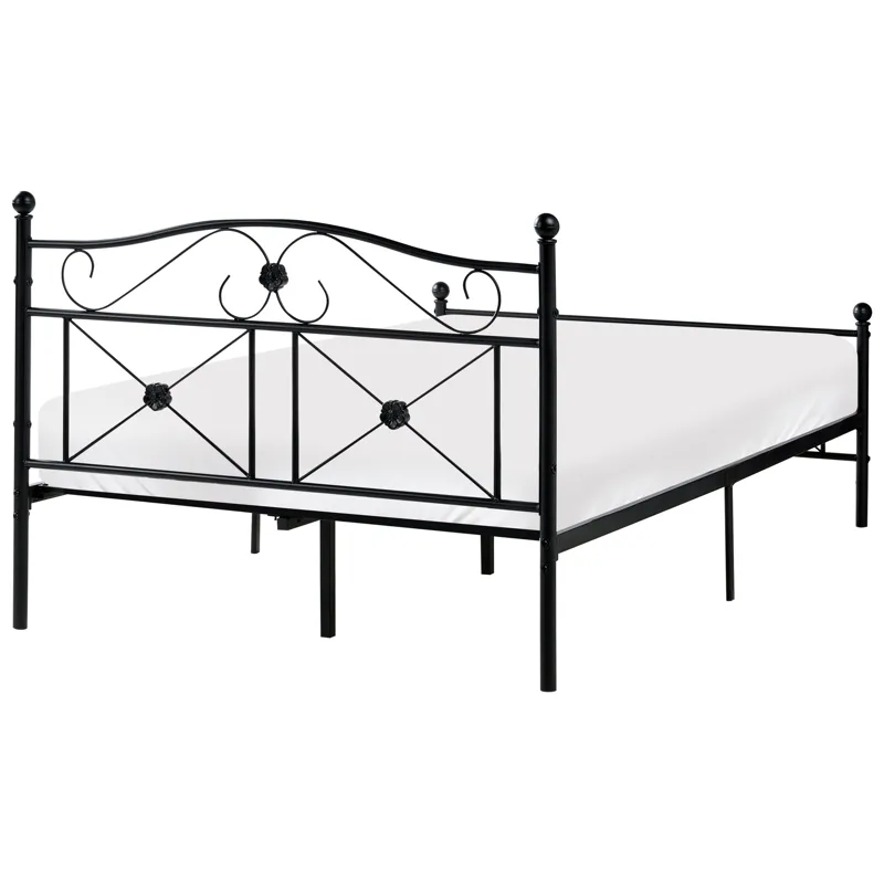 Dobbelseng Rodez 120x200 cm - Svart - Møbler - Senger - Sengeramme & sengestamme