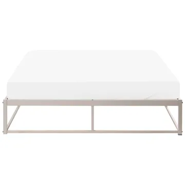 Dobbelseng Viry 140x200 - Lys beige - Møbler - Senger - Sengeramme & sengestamme
