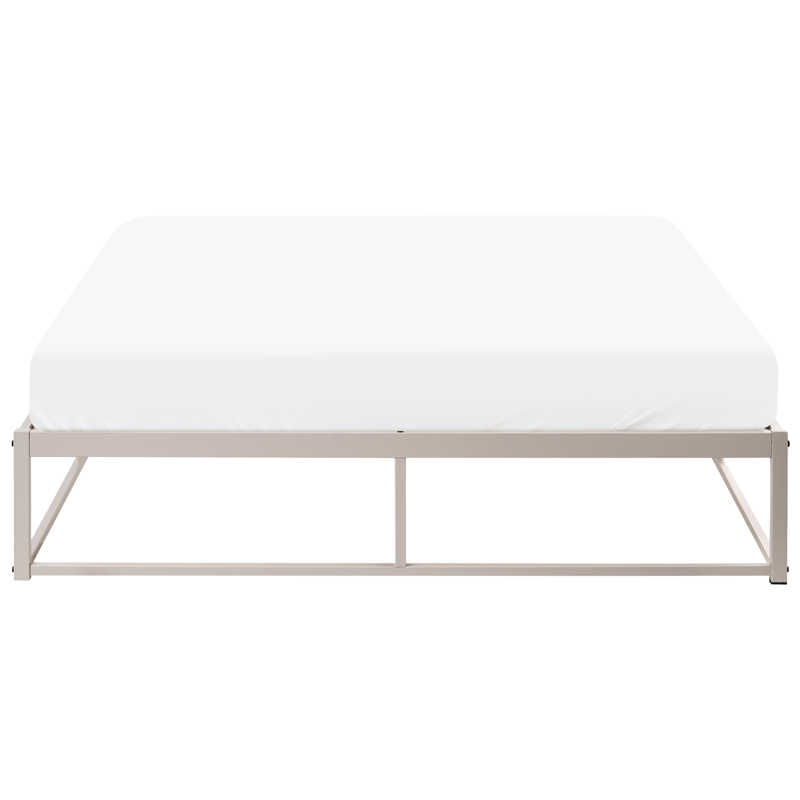Dobbelseng Viry 140x200 - Lys beige - Møbler - Senger - Sengeramme & sengestamme