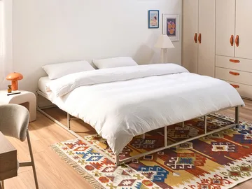Dobbelseng Viry 180x200 - Lys beige - Møbler - Senger - Sengeramme & sengestamme