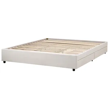 Dobbelseng Prades 180x200 cm - Lys beige - Møbler - Senger - Senger med oppbevaring