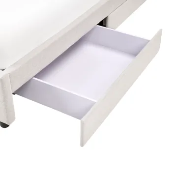 Dobbelseng Prades 180x200 cm - Lys beige - Møbler - Senger - Senger med oppbevaring