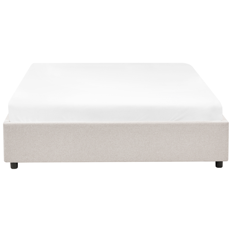 Dobbelseng Prades 160x200 cm - Lys beige - Møbler - Senger - Senger med oppbevaring