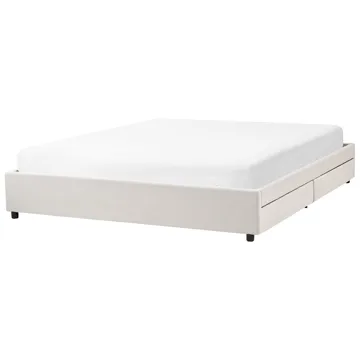 Dobbelseng Prades 180x200 cm - Lys beige - Møbler - Senger - Senger med oppbevaring
