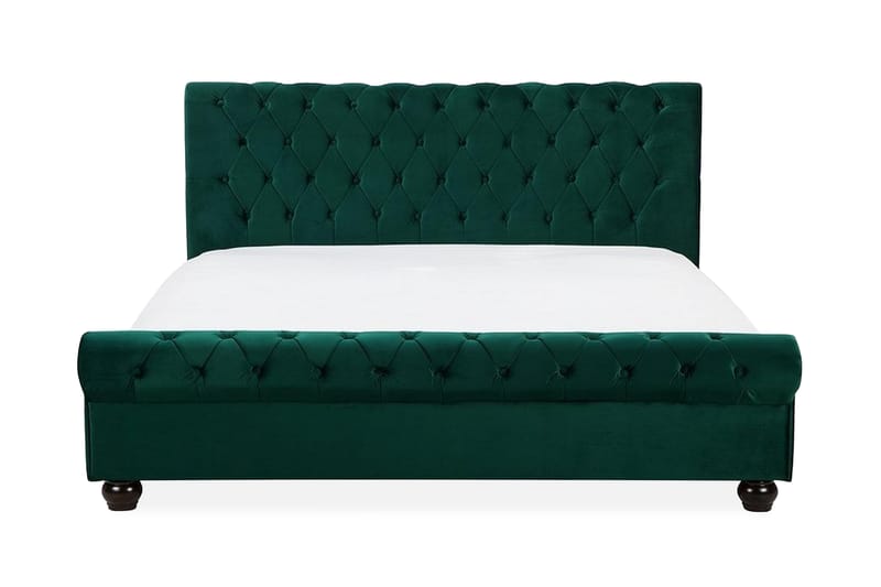 Dobbeltseng Avallon 160 | 200 cm - Grønn - Sengeramme & sengestamme