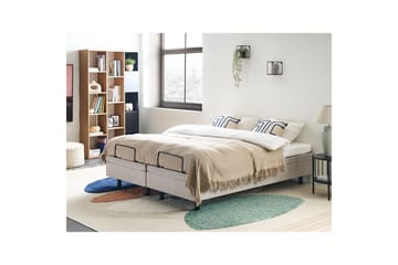 Dobbeltseng Duke Beige-Svart - Beige-Svart - Møbler - Senger - Sengeramme & sengestamme